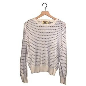 VNTG WINONA KNITS crewneck sweater S grandma core cabin core